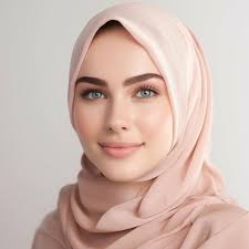 a muslim woman makeup model