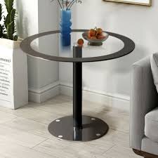 Round Black Dining Table Metal Legs