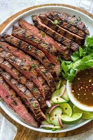 grilled flank steak with asian inspired