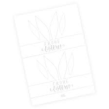 Bunny banner printable + tutorial. Lettering Vorlage Frohe Ostern Zauber Ein Lacheln