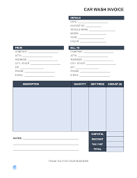 cleaning service invoice template
