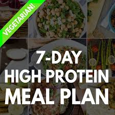 High Protein Vegetarian Meal Plan Build Muscle And Tone Up