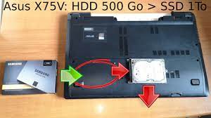 Tuto] Comment remplacer le vieux disque dur HDD d'un ordinateur Asus X75V  par un SSD gros et rapide - YouTube