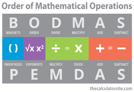 order of mathematical operations