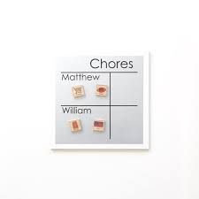 Magnetic Multiple Name Chore Chart 9x9 Personalized To Do List Chore Board With 2 4 Names For Kids Or Adults With Optional Magnets