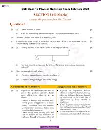 icse cl 10 physics question