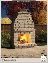 See Thru 2 Sided Outdoor Fireplace Kits