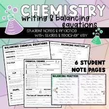 Writing Balancing Chemical Equations