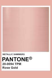 Rose Gold Metallic Pantone Color