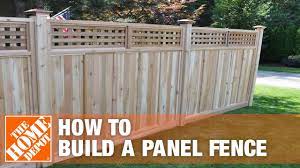 Gain curb appeal and safety. How To Install A Panel Fence The Home Depot Youtube