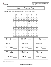 Counting On Ones And Tens Worksheet Addition Worksheets