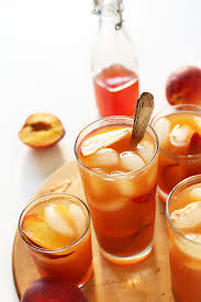 Simple Peach Iced Tea Minimalist
