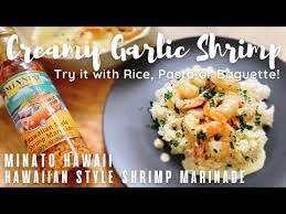 citrusy creamy garlic shrimp