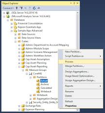 process olap database with sql agent