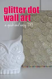 Glitter Dot Wall Art