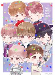Find hd wallpapers for your desktop, mac, windows, apple, iphone or android device. Bts Cute Anime Wallpapers Wallpaper Cave
