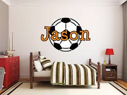 Soccer Name Monogram Nursery Room Vinyl