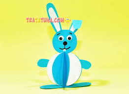 easy paper bunny craft easter idea