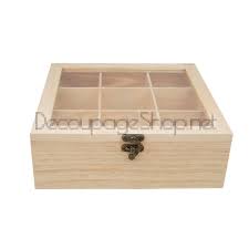 Кутия за чай, декоративна дъска, кутия за бижута декупаж. Kutiya Za Chaj Ss Stklen Kapak Naturalna S 9 Otdeleniya 42 9gl