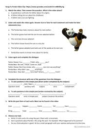 past simple kung fu panda english esl