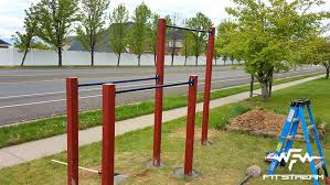 Große auswahl an pull up bars. How To Make An Outdoor Pull Up Bar And Parallel Bars Diy Fitness Equipment Fitstream Diy Pull Up Bar Outdoor Pull Up Bar Pull Up Bar