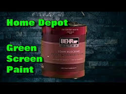 Green Screen Paint From Home Depot