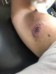 Made the pilgrimage, got a momento in the worlds oldest tattoo parlor using  stencil blocks they used on crusaders. DEUS VULT : r/CrusadeMemes