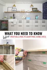 If you do that don't use plywood unless you want to glue it to the back of the drywall. What You Need To Know Before You Install Floating Shelves Rambling Renovators