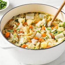 en noodle vegetable soup