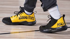 There's a scuff on the front of the suede, and some piling on the back of the insides of the shoe. Alabama State Is Game Four Choice For Chris Paul Hbcu Gameday