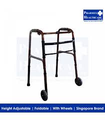 walking frame with front wheel