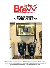 homemade glycol chiller build it