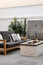 L Shaped Patio Sofa With Fire Pit And