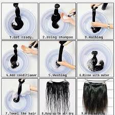 how to properly wash human weft hair