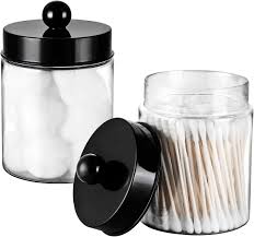 apothecary jars bathroom vanity storage