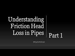 understanding friction head loss