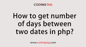days between two dates in php