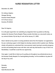 nurse resignation letters 22 exles