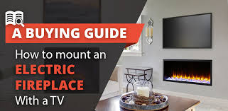 mount an electric fireplace with a tv