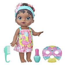 baby alive glam spa baby doll flamingo