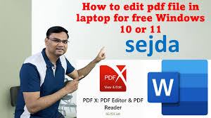 hindi how to edit pdf file in laptop