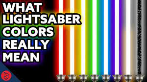 what lightsaber colors actually mean