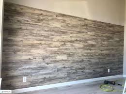 install vinyl plank flooring on wall
