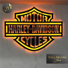Wall Sign 3d Harley Davidson Wall Decor