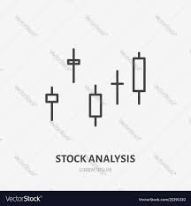 Financial Analysis Flat Logo Stock Price Chart