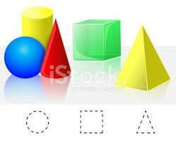 Cube Pyramid Cone Cylinder Sphere Stock Vectors And