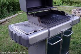 how to clean the outside of a grill