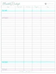 Monthly Budget Spreadsheet Template Personal Budget Spreadsheet