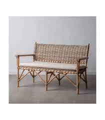 cushion with natural rattan sofa 124 50