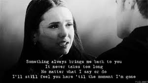 I've gotten a lot of requests for this, so here you go! Gravity Quote About The Vampire Diaries Moment Love Cq